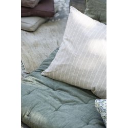 Pudebetrk <br><br> 70 x 50 cm <br><br> malva m. tynde beige striber <br><br>