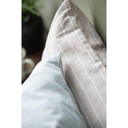 Pudebetrk <br><br> 70 x 50 cm <br><br> malva m. tynde beige striber <br><br>