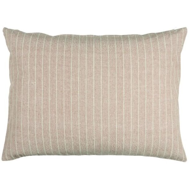 Pudebetrk <br><br> 70 x 50 cm <br><br> malva m. tynde beige striber <br><br>