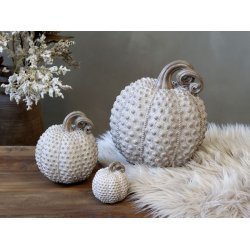 Pyntegrskar <br><br> Antique latte - prikker <br><br> mini <br><br> H6,5/7,5 cm <br><br>