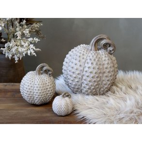 Pyntegrskar <br><br> Antique latte - prikker <br><br> mini <br><br> H6,5/7,5 cm <br><br>