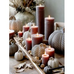 Pyntegrskar <br><br> Antique latte - prikker <br><br> mini <br><br> H6,5/7,5 cm <br><br>