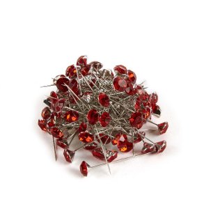 Deko nl m. diamant <br><br> rd <br><br> ske m. 100 stk. <br><br> RESTSALG <br><br>