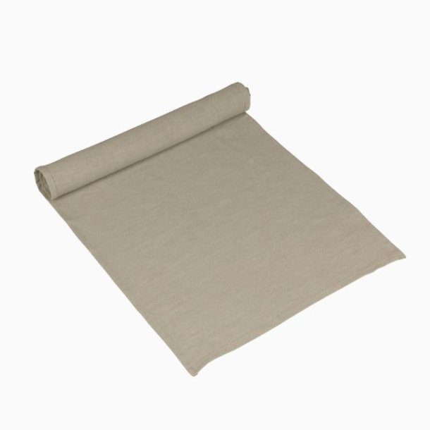 Ramie bordlber <br><br> 40 x 140 cm <br><br> hr/lys beige