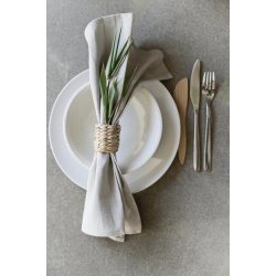 Ramie serviet <br><br> 42 x 42 cm <br><br> hr/lys beige <br><br>