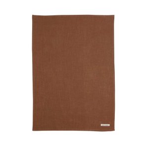 Ramie viskestykke /mundserviet <br><br> 50 x 70 cm <br><br> cognac