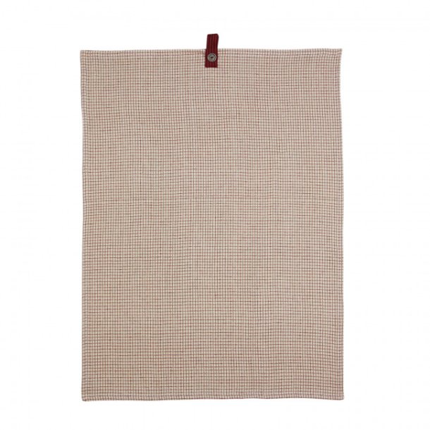 Rasmus viskestykke <br><br> 50 x 70 cm <br><br> beige m. tern