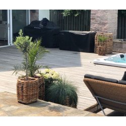 Rattan kurv <br><br> firkantet - mini