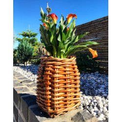 Rattan kurv <br><br> firkantet - mini