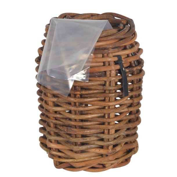 Rattan kurv <br><br> rund - mini