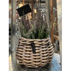 Rattan urtepotte <br><br> konisk <br><br> Kubu <br><br> �19,5 x H24 cm <br><br>