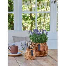 Rattan urtepotter <br><br> konisk <br><br> St af 3 str. <br><br>