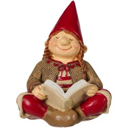 Ribenisse <br><br> Signe m/ julebog <br><br> B: 6,5 H: 9,7 L: 7 cm <br><br> 