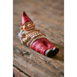 Ribenisse <br><br> Thorvald sovende <br><br> B: 11 H: 6 L: 5,5 cm <br><br> 