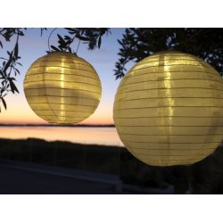 Solcellelampe <br><br> Lille -  20 cm <br><br> Vlg mellem 3 farver <br><br> 