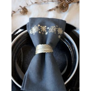 Servietring <br><br> messing <br><br> blad