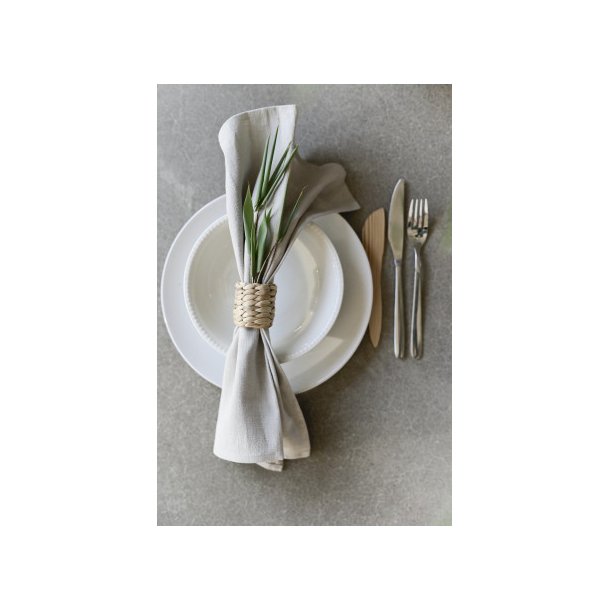 Ringo serviet ringe <br><br> s�t med 4 stk. <br><br> natur <br><br>
