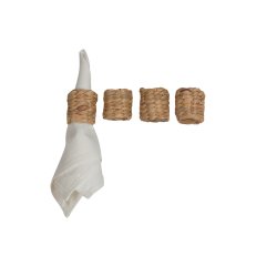 Ringo serviet ringe <br><br> s�t med 4 stk. <br><br> natur <br><br>