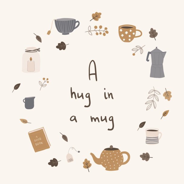 Papirservietter <br><br> 20 stk./pk <br><br> A hug in a mug <br><br> 