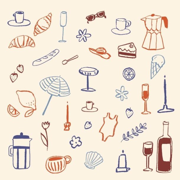 Papirservietter <br><br> 20 stk./pk <br><br> Dolce Vita <br><br>