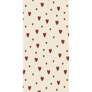 Servietter- aflange <br><br> 16 stk./pk <br><br> Rde hjerter