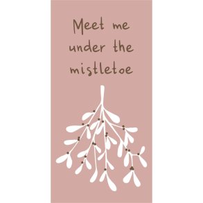 Juleservietter - aflange <br><br> 16 stk./pk <br><br> Meet me under the mistletoe <br><br>