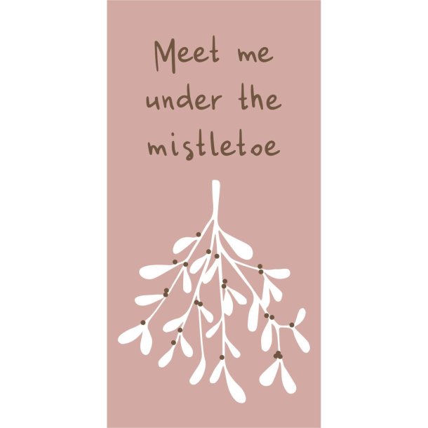 Juleservietter - aflange <br><br> 16 stk./pk <br><br> Meet me under the mistletoe <br><br>