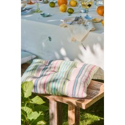 Siddehynde <br><br> med multifarvede striber <br><br> 50 x 50 <br><br> 