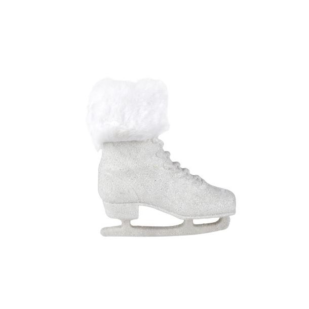 Sk�jte <br><br> Hvid glitter <br><br> 12 x 11 cm <br><br> 2. SORTERING <br><br>