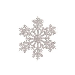 Snefnug m. glimmer <br><br> � 20 cm