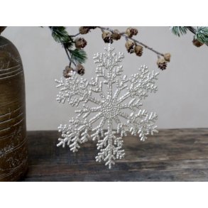 Snefnug m. glimmer <br><br> � 20 cm