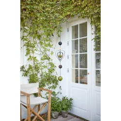 Glaskugle <br><br> oliven -  10 cm <br><br> 