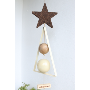 Juletr <br><br> creme <br><br> h 34 cm <br><br>