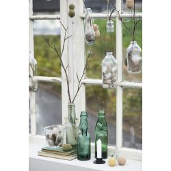 Mini flaske m. wire 30 ml <br><br> 6,5 cm <br><br>