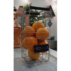 Firkantet trdkurv <br><br> sjle <br><br> L15 x B15 x H31 cm