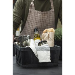 Spnkurv m. skr sider <br><br> sort  <br><br> B: 20 H: 13,5 L: 29 <br><br>