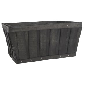 Spnkurv m. skr sider <br><br> sort  <br><br> B: 20 H: 13,5 L: 29 <br><br>