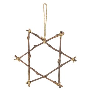 Stjerne af grene <br><br> B:30 / H: 30 cm <br><br>