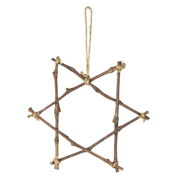 Stjerne af grene <br><br> B:30 / H: 30 cm <br><br>