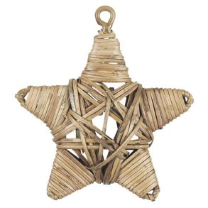 Stjerne af rattan <br><br> Vlg mellem 3 str. <br><br>