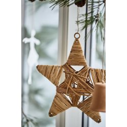 Stjerne af rattan <br><br> Vlg mellem 3 str. <br><br>
