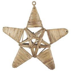 Stjerne af rattan <br><br> Vlg mellem 3 str. <br><br>