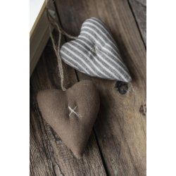 Lille stofhjerte <br><br> Vlg mellem 6 slags <br><br> 