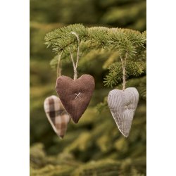 Lille stofhjerte <br><br> H10 cm <br><br> Vlg variant <br><br> 