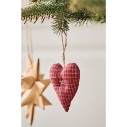 Lille stofhjerte <br><br> H10 cm <br><br> Vlg variant <br><br> 