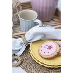 Stofserviet Freja <br><br> 40 x 40 cm <br><br> Lysebl <br><br> RESTSALG <br><br>