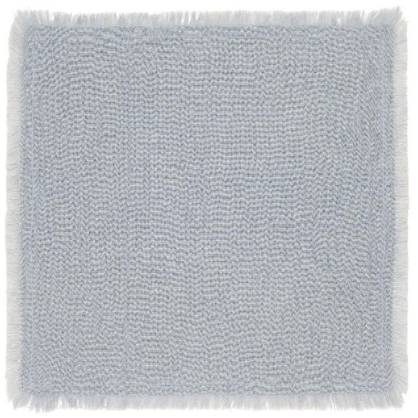 Stofserviet dobbeltvvet <br><br> 40 x 40 cm <br><br> Lysebl <br><br>