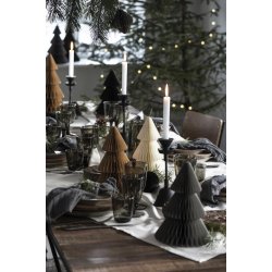 Stofserviet dobbeltvvet <br><br> 40 x 40 cm <br><br> Mrkegr <br><br>