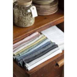 Stofserviet dobbeltvvet <br><br> 40 x 40 cm <br><br> Mrkegr <br><br>