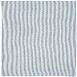 Stofserviet dobbeltvvet <br><br> 40 x 40 cm <br><br> Lysebl /hvidstribet <br><br>